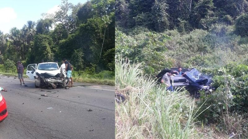 Uma pessoa morre em colisão entre dois carros na BR-316, em Santa Maria do Pará