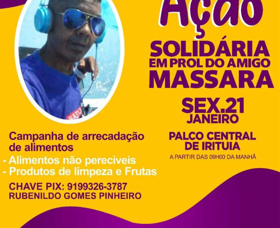 Solidariedade – Imprensa falada e escrita se movimenta pra ajudar o radialista e Dj Massara hospitalizado